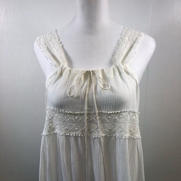 RAGA NWT White Sleeveless Boho Crochet Top Size S - Picture 3 of 10